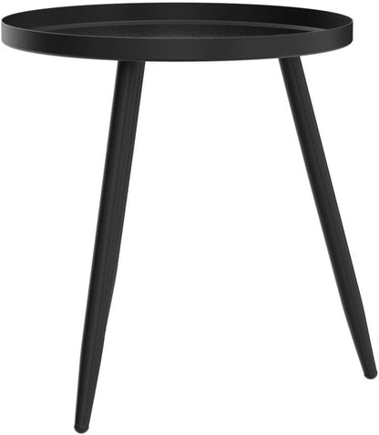 Side Table: End Table for Indoor Use - Small Side Tables for Small Spaces All Matte Black with 3 Legged